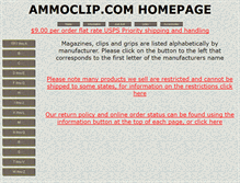 Tablet Screenshot of ammoclip.com